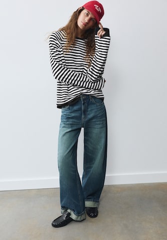 Pull&Bear Majica | črna barva: sprednja stran