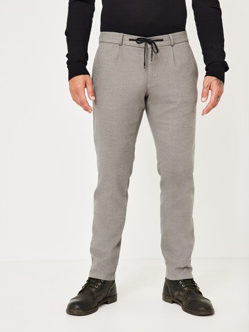 REDPOINT Slim fit Pants in Grey: front