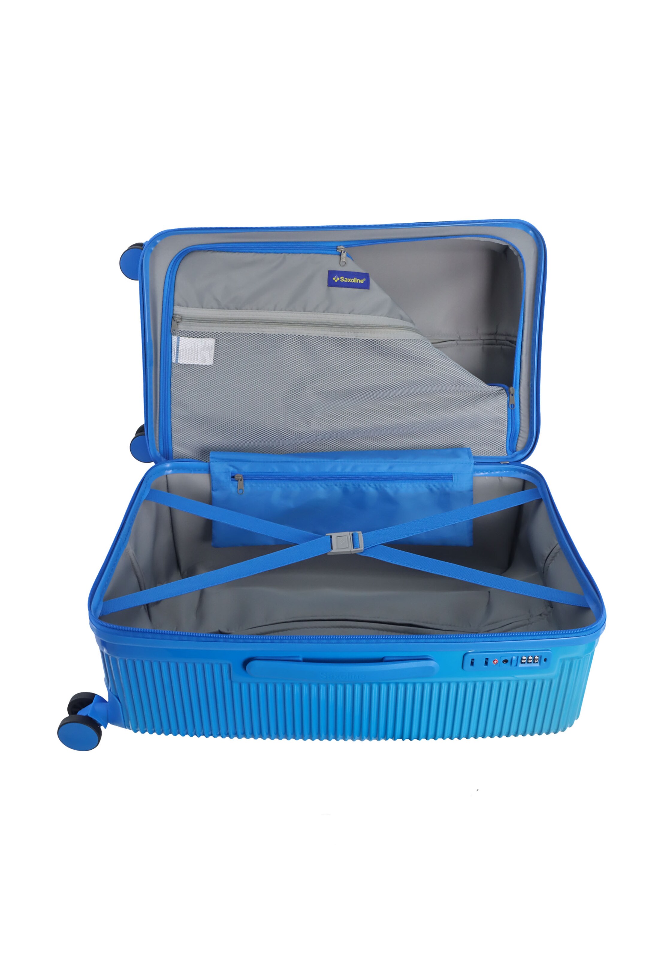 Saxoline Suitcase 'Twist Trunk' in Blue