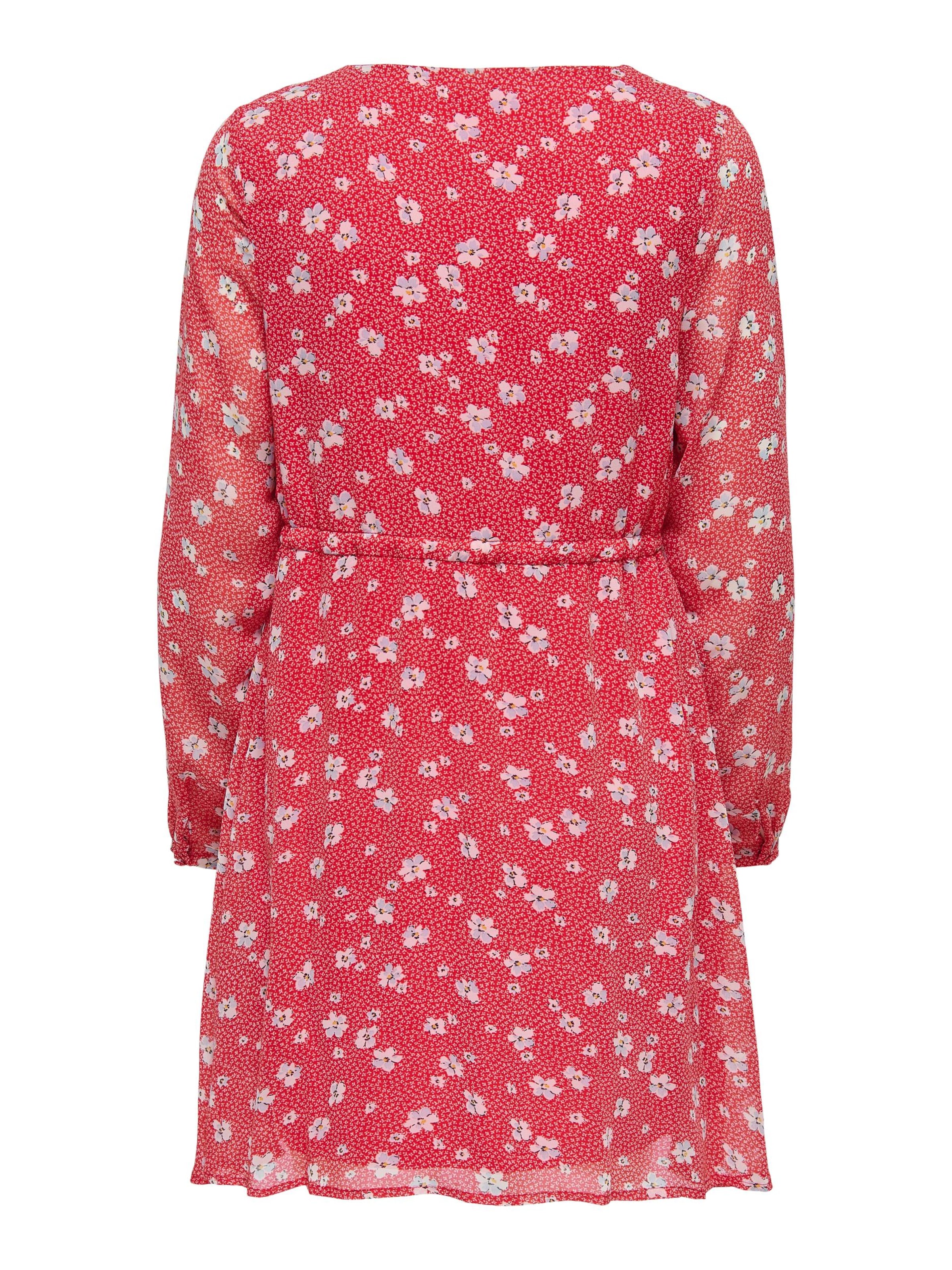 ONLY - Vestido 'HANNA' em vermelho