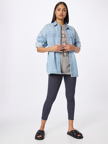 PIECES Skinny Leggings 'Molly' in Blue