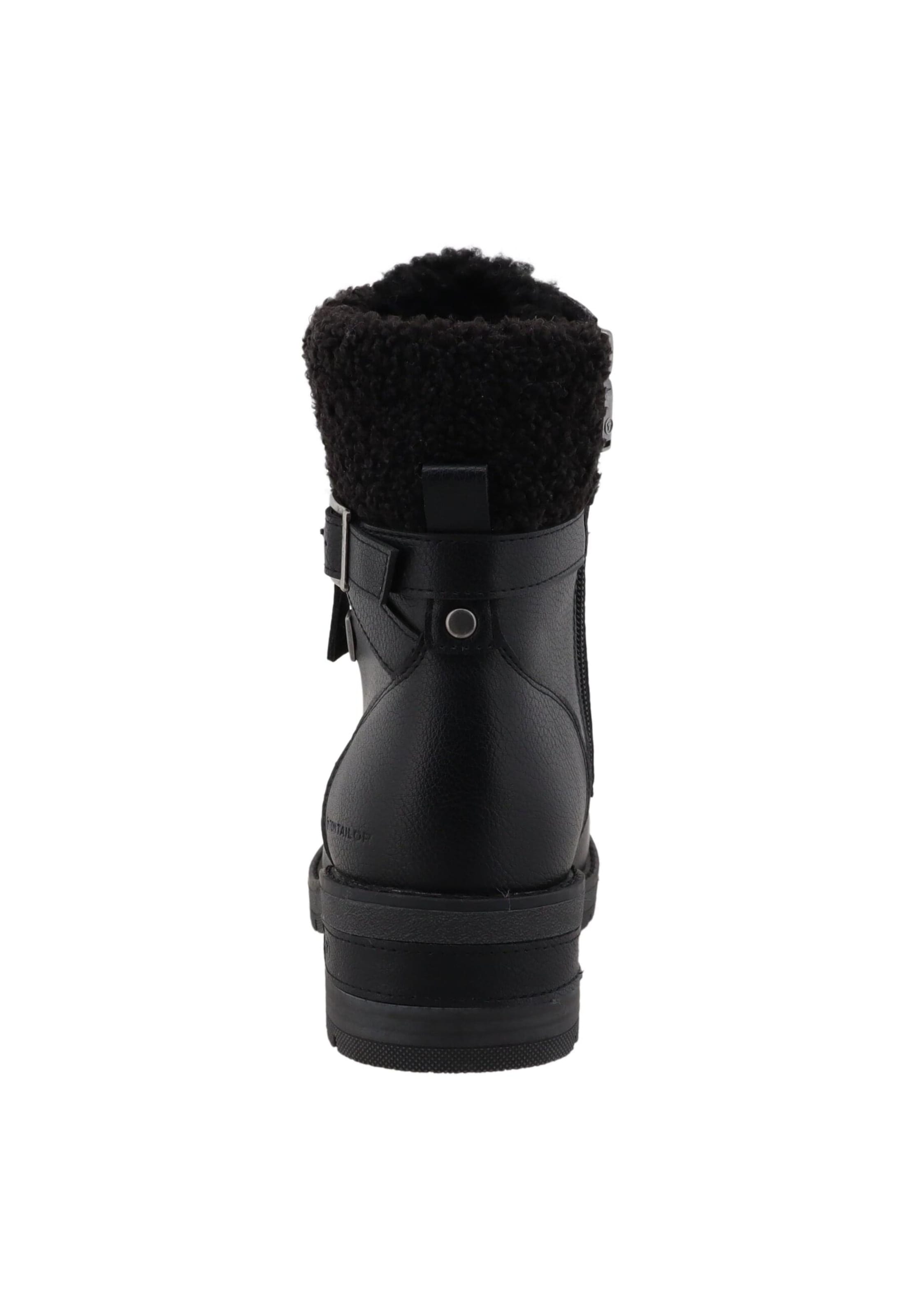 TOM TAILOR Boots in Black