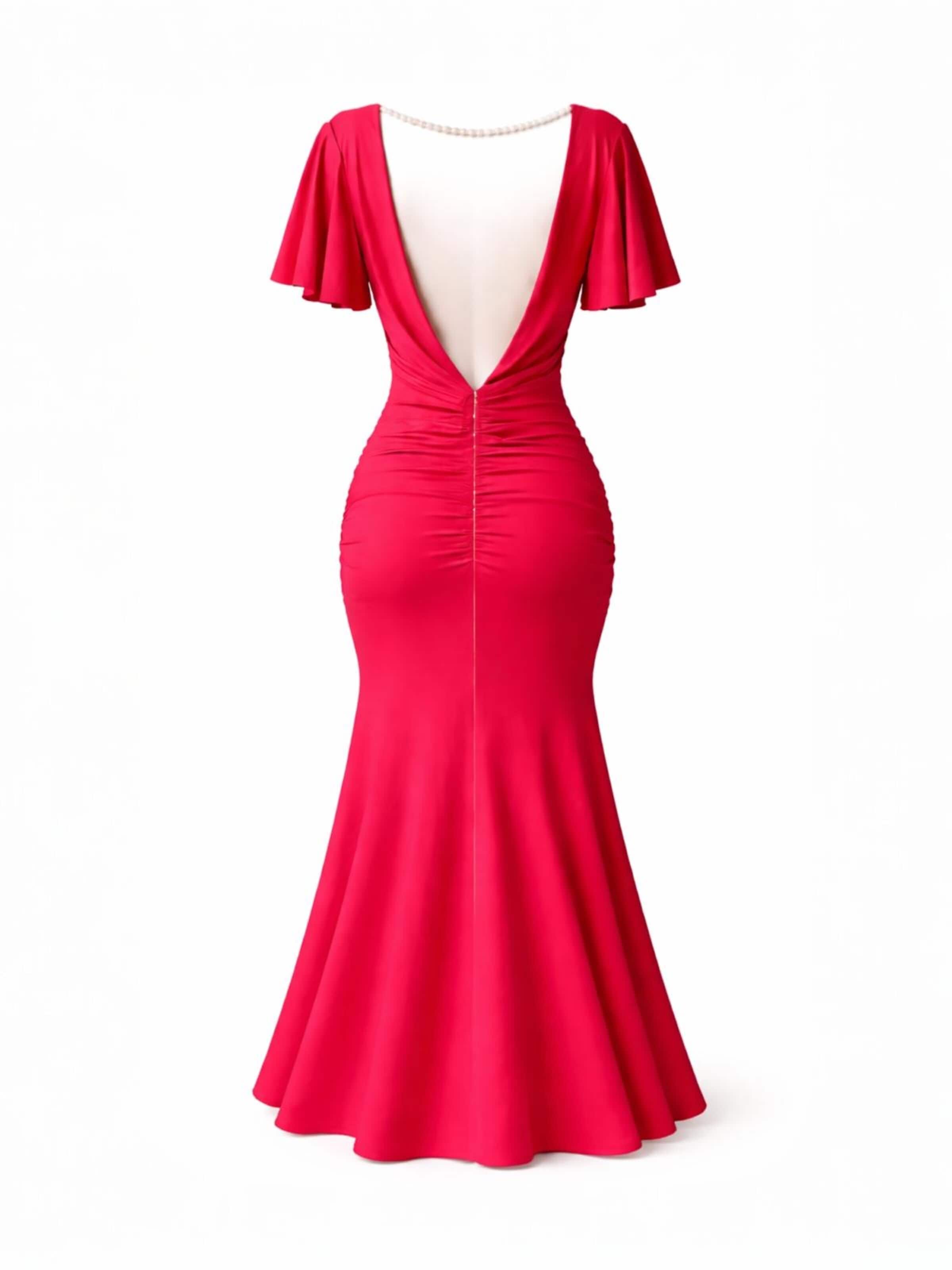 Abito da cocktail 'Dress Athenian Grace Raspberry' di Elena Athanasiadou in rosa