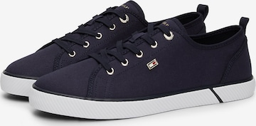 TOMMY HILFIGER Låg sneaker 'Enamel' i blå