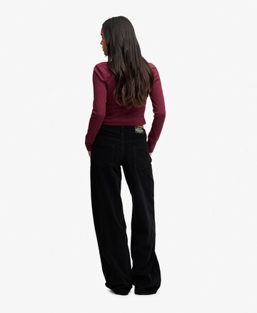 Superdry & Co Baggy Broek in Zwart