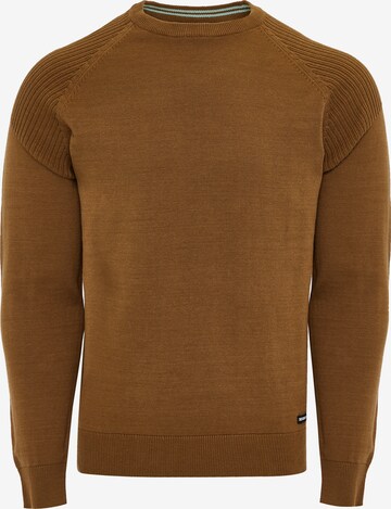 Threadbare Sweater 'Badger' in Brown: front