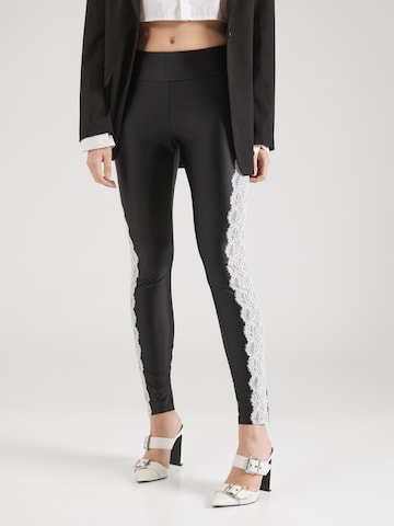 Skinny Leggings Liu Jo en noir : devant