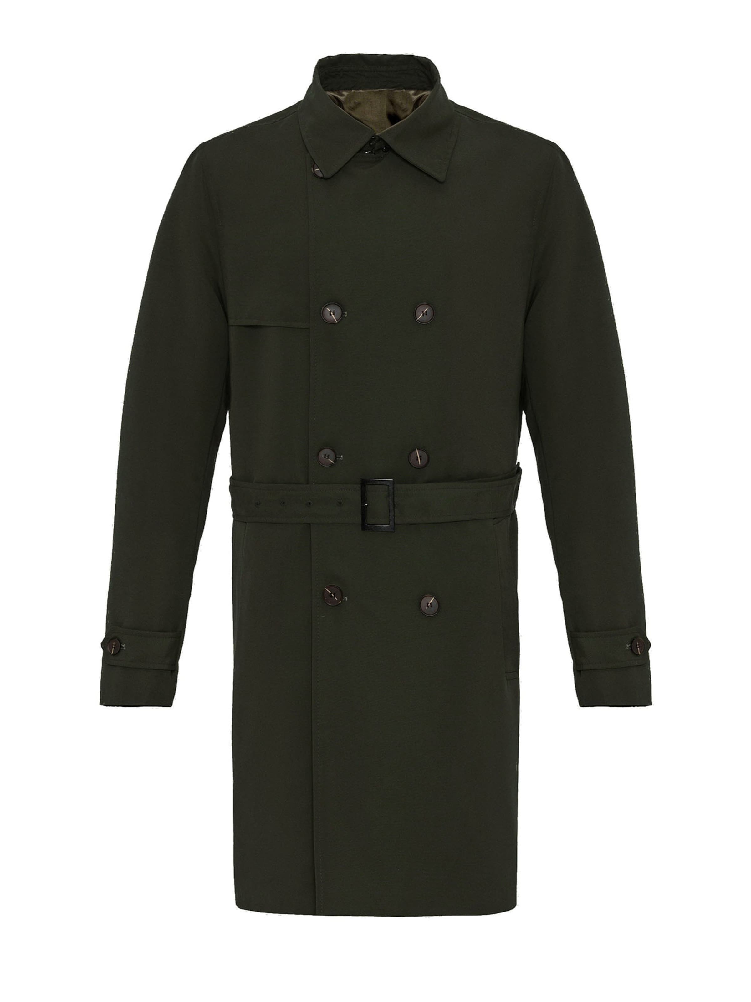 Antioch Between-seasons coat in Green: front