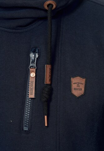 INDICODE JEANS Sweat jacket 'Elm' in Blue