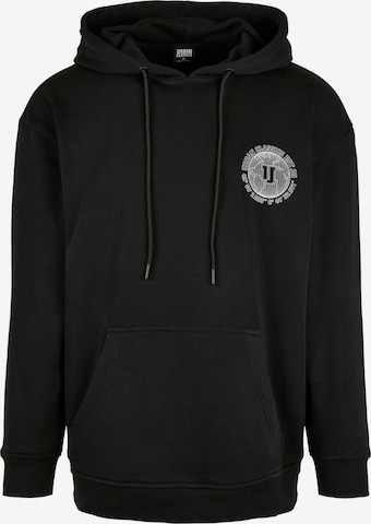 Urban Classics - Sudadera 'Globetrotter' en negro: frente