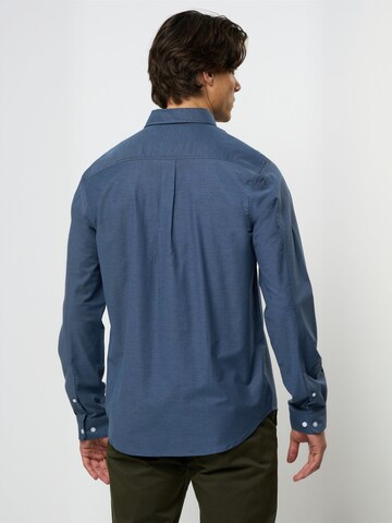 MCS Regular fit Overhemd 'MCGreg' in Blauw