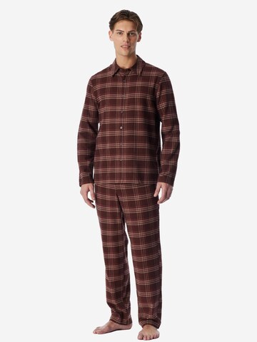 SCHIESSER Long Pajamas 'Selected Premium Warming' in Mixed colors