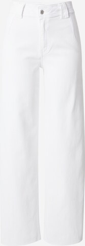 ONLY Wide leg Broek 'ALARA' in Wit: voorkant