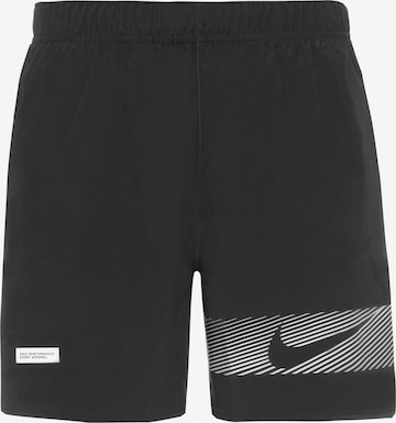 NIKE Regular Workout Pants 'CHALLENGER' in Black: front