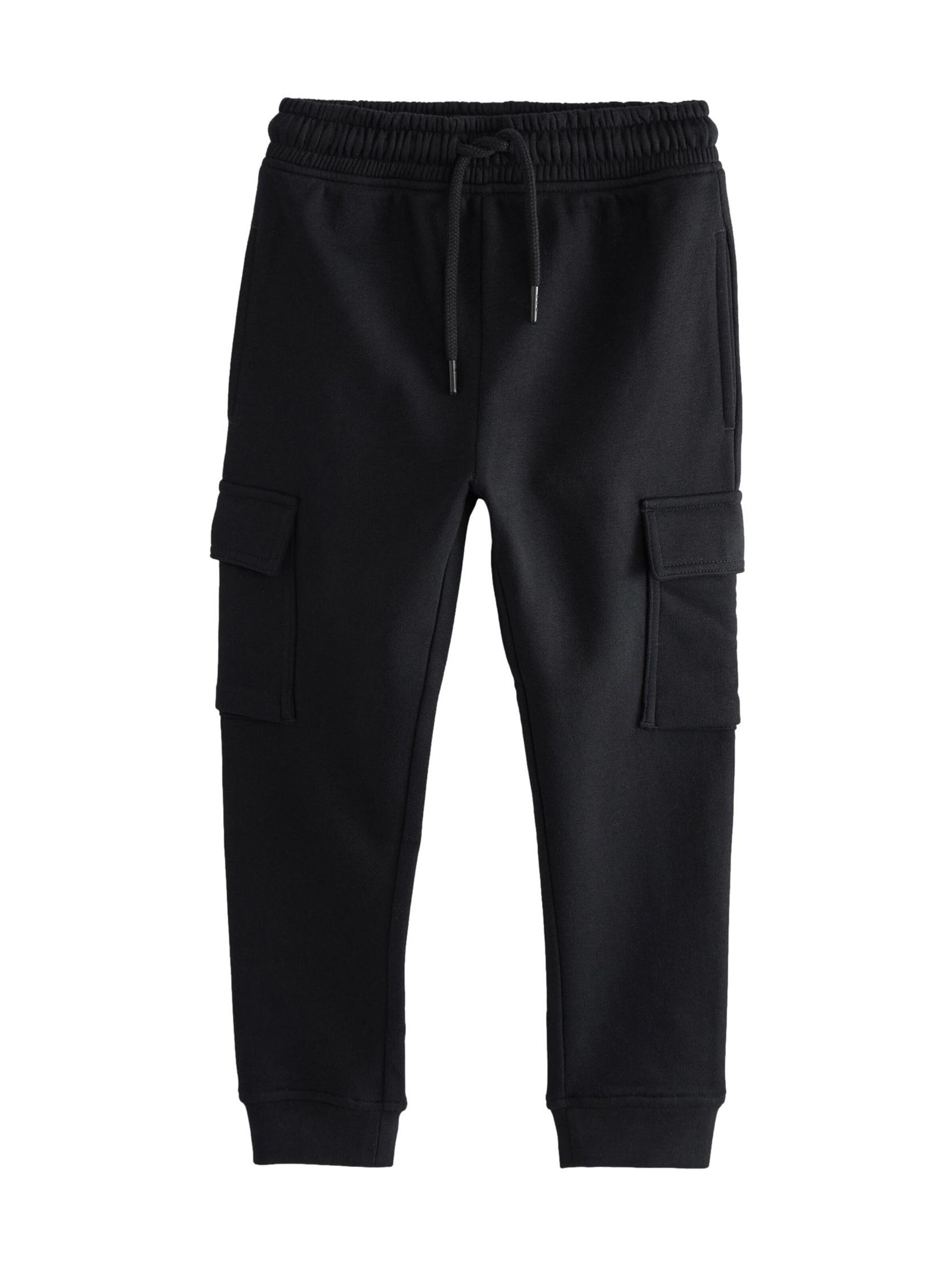 Next Tapered Pants in Black: front