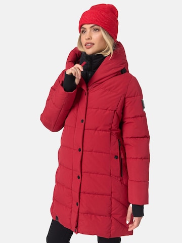 NAVAHOO Winter coat 'Knutschilein' in Red: front