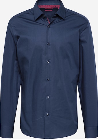 HUGO Red Slim fit Overhemd 'Koey' in Blauw: voorkant