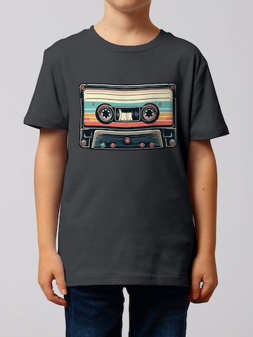 T-Shirt 'Kassette' watabout.kids en gris : devant