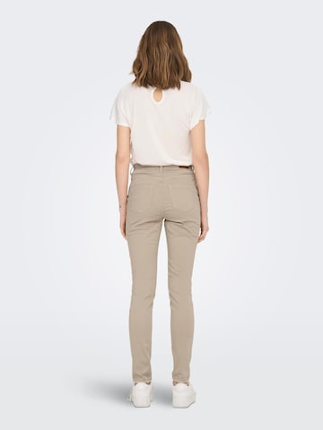 ONLY Skinny Broek 'EVEREST' in Beige