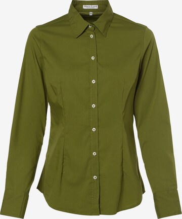 Marie Lund Blouse ' ' in Groen: voorkant