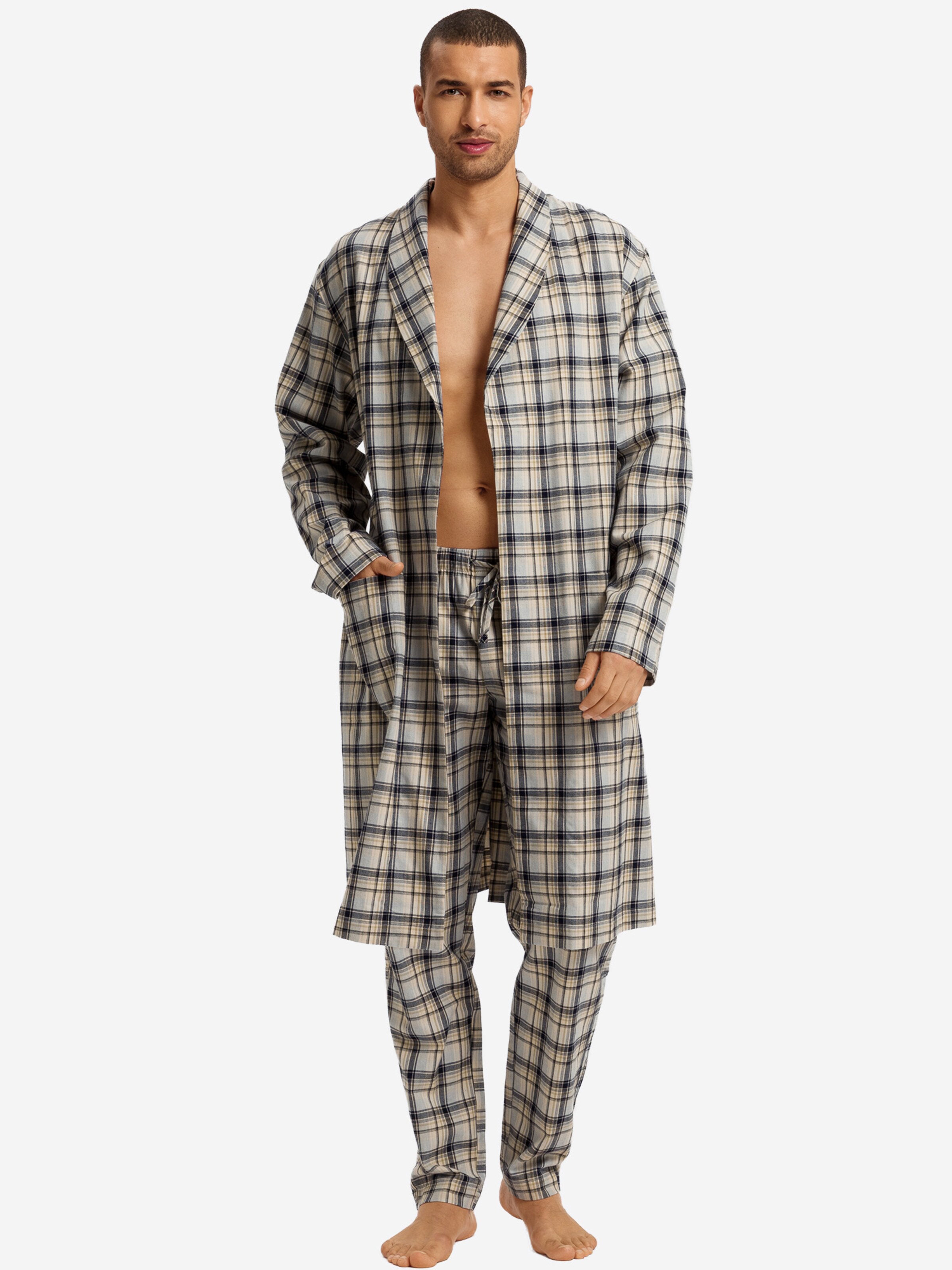 Hanro Bademantel ' Cozy Comfort ' in Beige