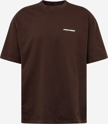 T-Shirt Pegador en marron : devant