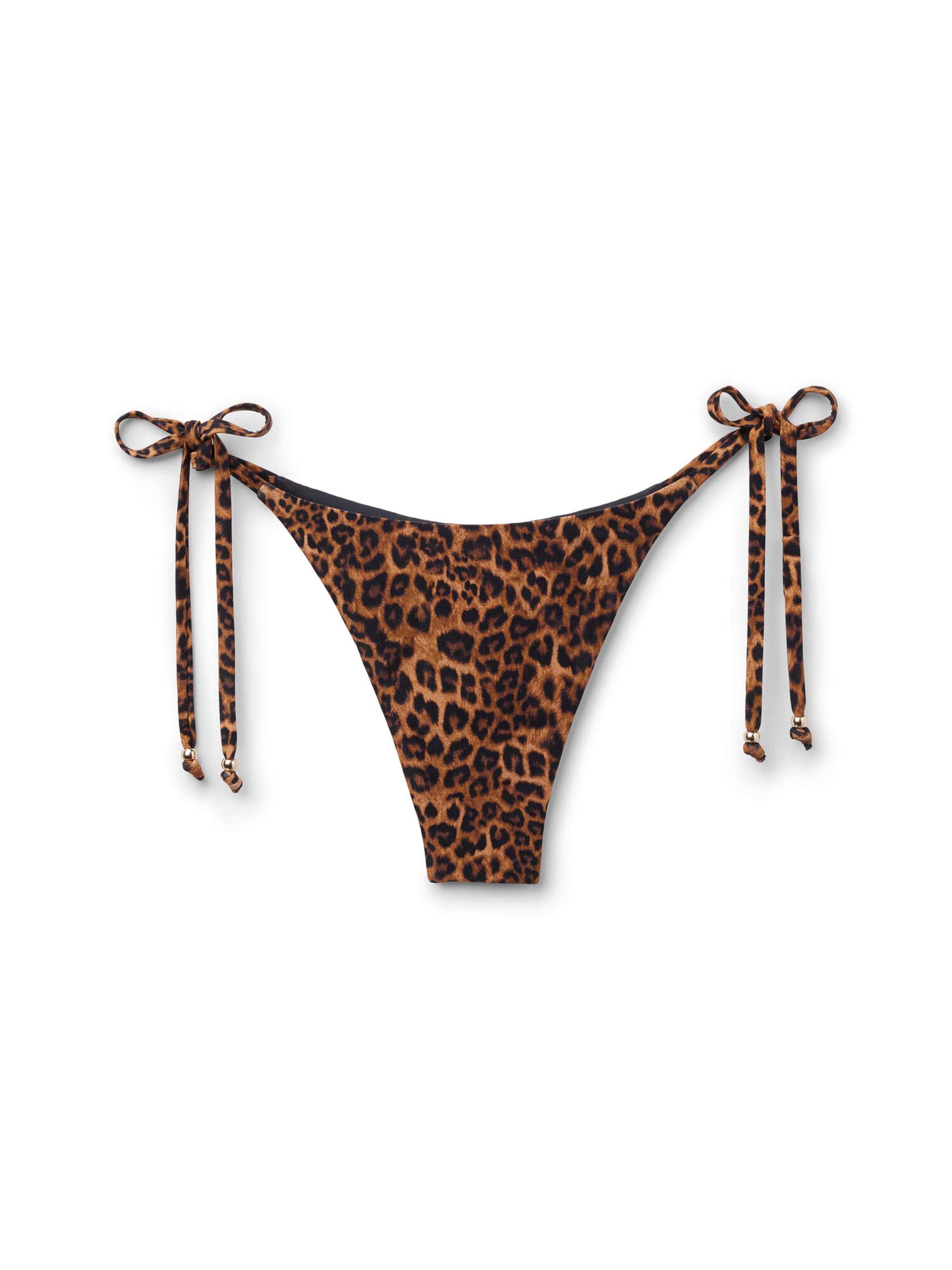 CALZEDONIA Bikinihose 'Wild Animalier' in Braun: Vorderseite