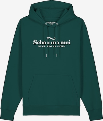 Sweat-shirt Watapparel en vert : devant
