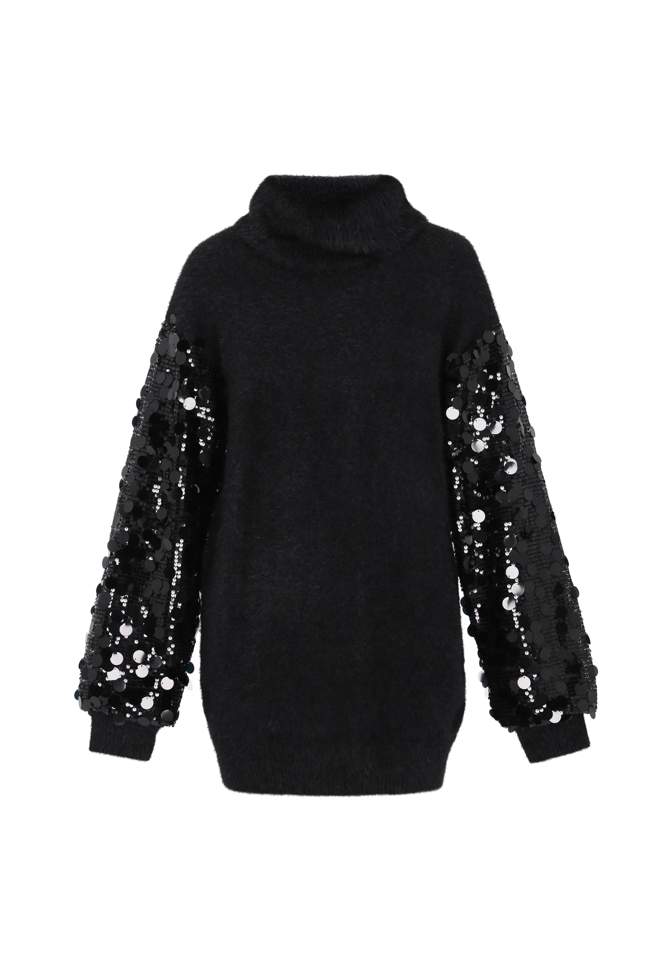 IZIA Sukienka z dzianiny w kolorze czarny: przód