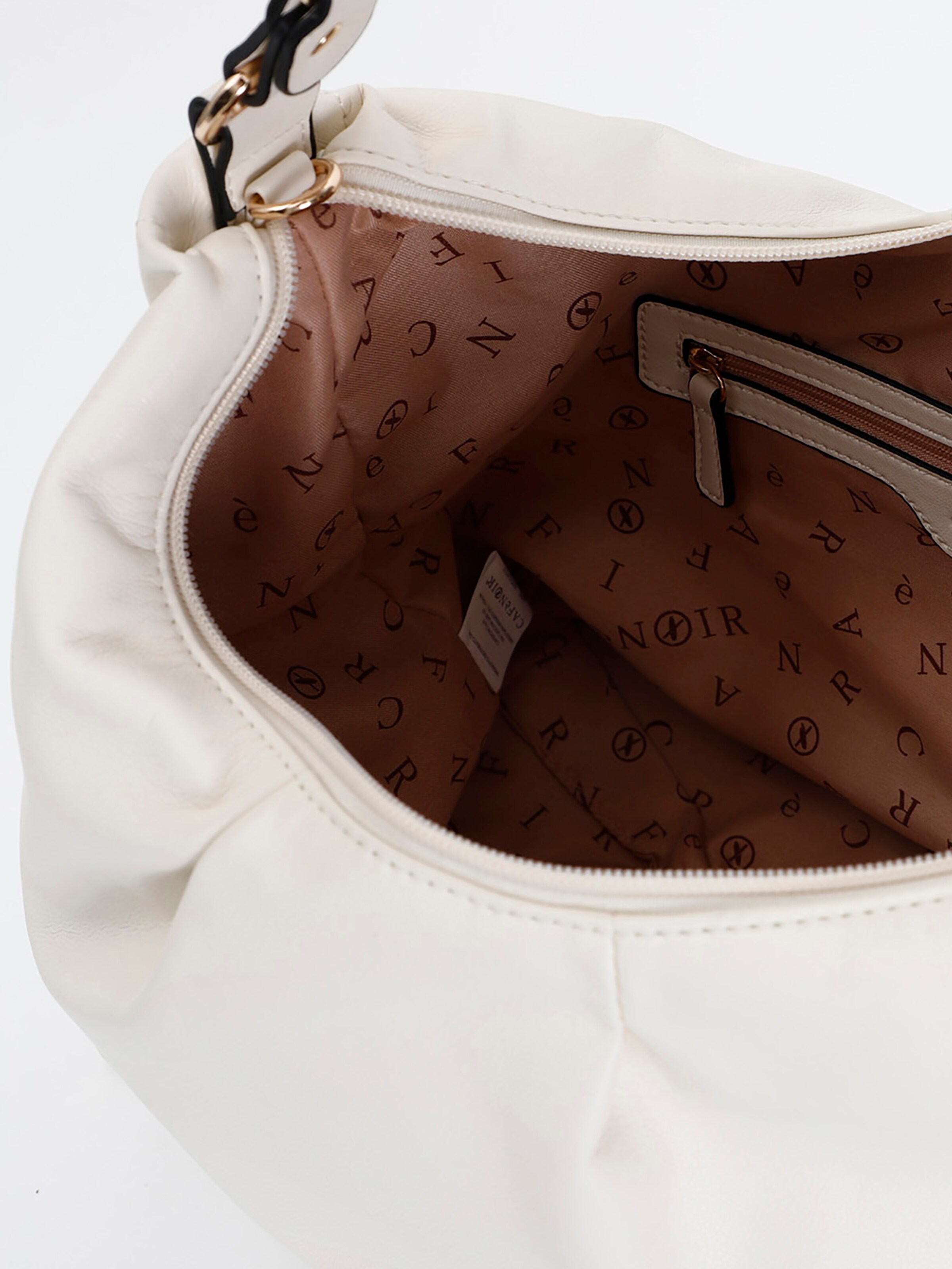 Borsa a sacco di CAFè NOIR in bianco