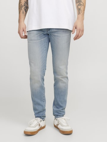 JACK & JONES Slimfit Jeans in Blauw: voorkant