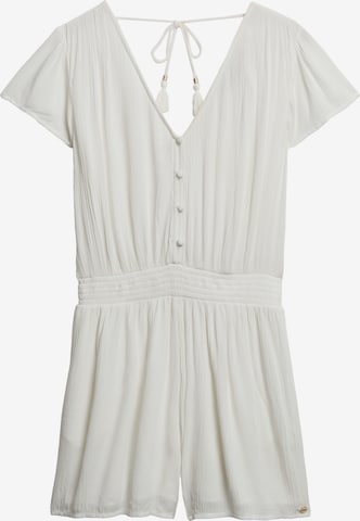 Combinaison Superdry en blanc : devant