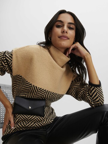 bonprix Sweter w kolorze beżowy