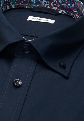 SEIDENSTICKER Regular fit Zakelijk overhemd in Blauw