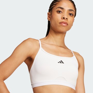 ADIDAS PERFORMANCE Bralette Sports bra 'Aeroreact' in White