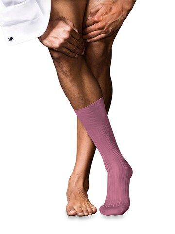 FALKE Socks 'No. 10 Pure Fil d´Écosse' in Pink: front