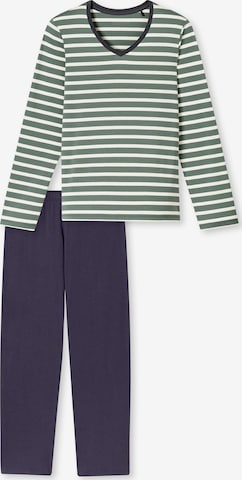 SCHIESSER - Pijama 'Casual Essentials' en azul: frente