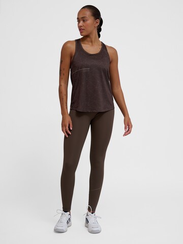 Hummel Sports top in Brown