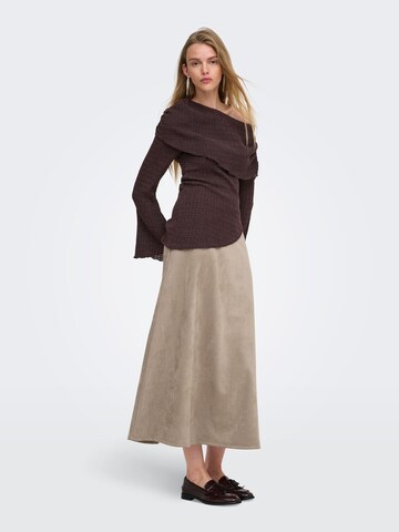 ONLY Shirt 'ONLIlse' in Braun