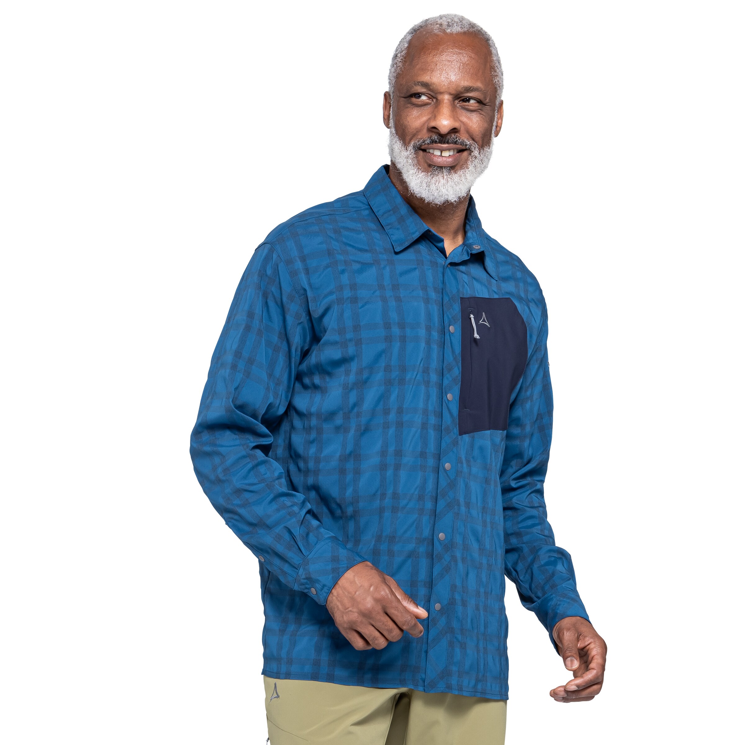 Schöffel Regular fit Functioneel overhemd 'Dynkur' in Blauw: voorkant