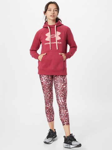 UNDER ARMOUR Sport sweatshirt 'Rival' i rosa