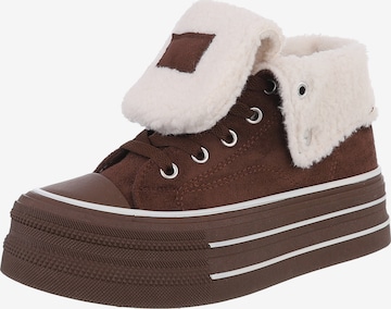 Ital-Design Sneaker in Braun: Vorderseite