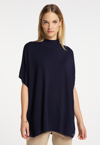 DreiMaster Klassik Cape in Blue: front