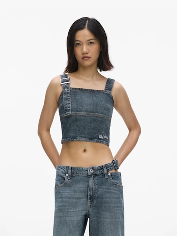 KARL LAGERFELD JEANS Top | modra barva: sprednja stran