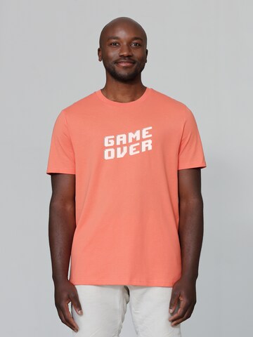 T-Shirt 'Game Over' Watapparel en orange : devant