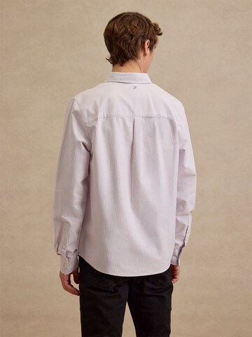 DAN FOX APPAREL Regular fit Button Up Shirt 'Damon' in Purple