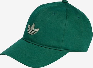 ADIDAS ORIGINALS Czapka z daszkiem 'Adicolor Classic Trefoil' w kolorze zielony: przód