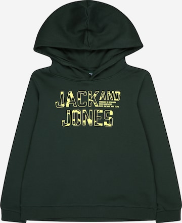 Jack & Jones Junior Mikina 'PEACEWALKER' – zelená: přední strana