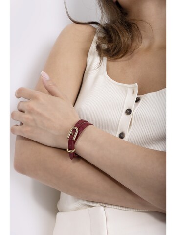 FURLA Bracelet 'Buckle' in Red: front