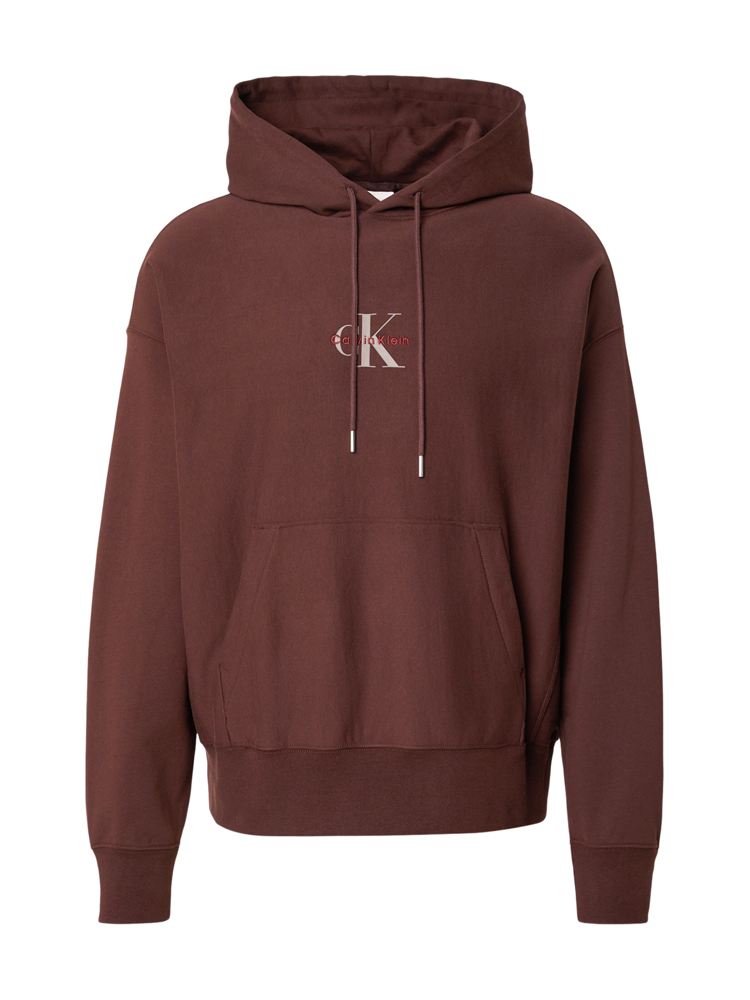Calvin Klein Jeans Sweatshirt in Braun: Vorderseite